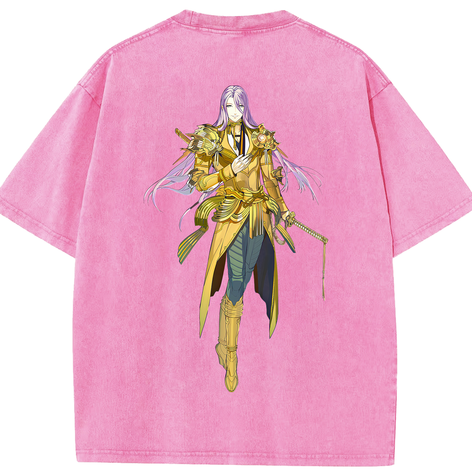 （画像用） 刀剣乱舞 Touken Ranbu 綿100% ヴィンテージ風 半袖Tシャツ（背面プリント）